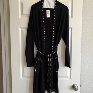 Soft light weight black new coat/coverup
